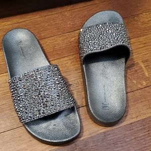INC poolside slide sandels